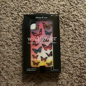 Wildflowers iPhone XR Case - Multicolor Butterfly Design